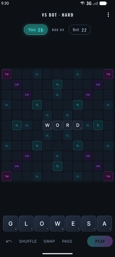 Choosing a practice bot difficulty